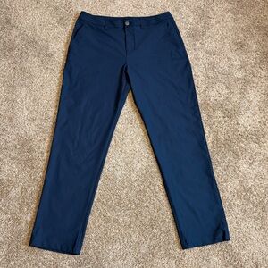 Lululemon Blue ABC Classic-Fit Trouser Pant 33 x 30 Travel Business Casual Dark